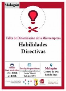Taller de dinamización de microempresas "Habilidades directivas" @ Centro de Día de Malagón | Malagón | Castilla-La Mancha | España